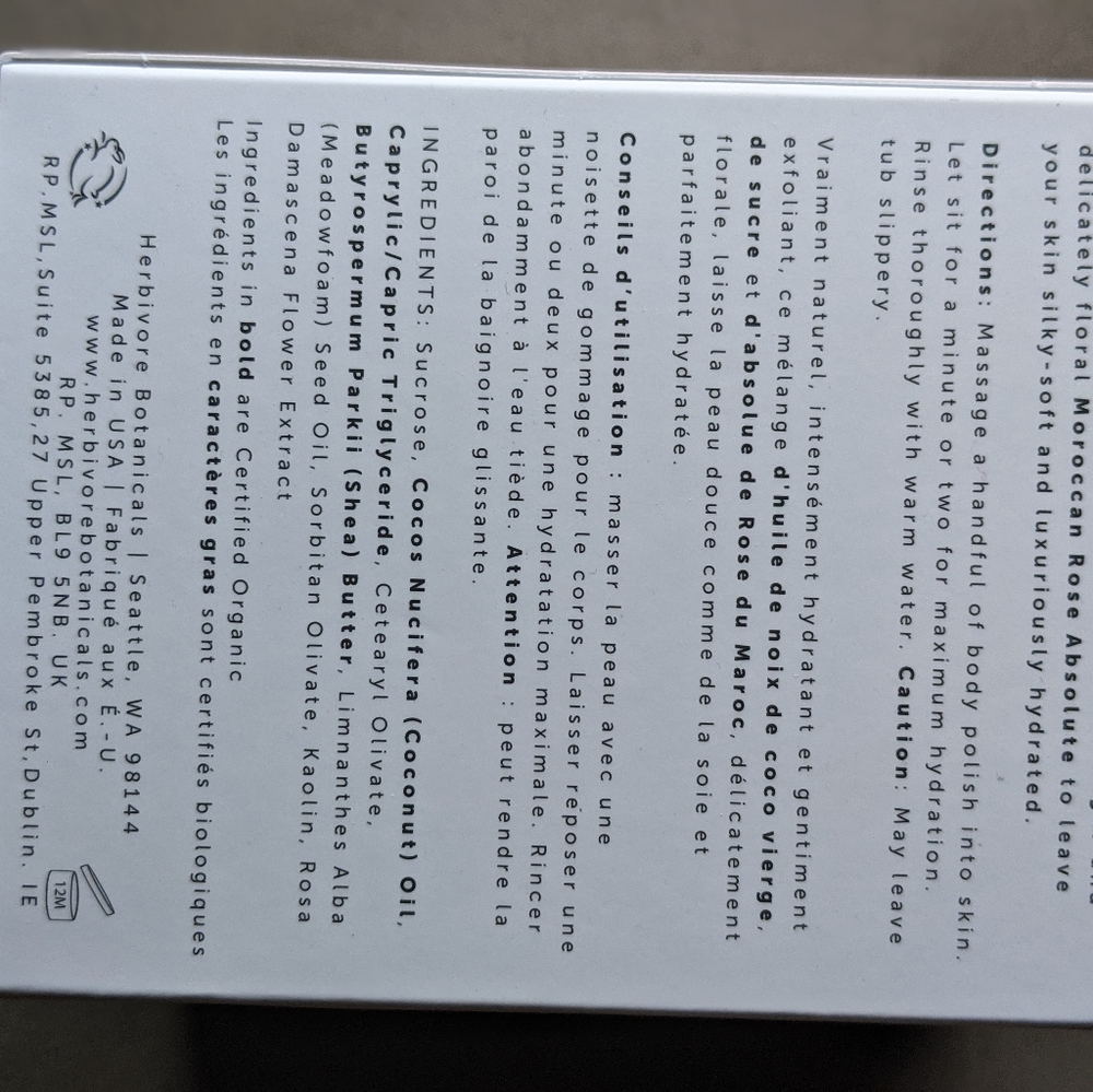 Herbivore Coco Rose Exfoliating Body Scrub - Picture 4 of 12